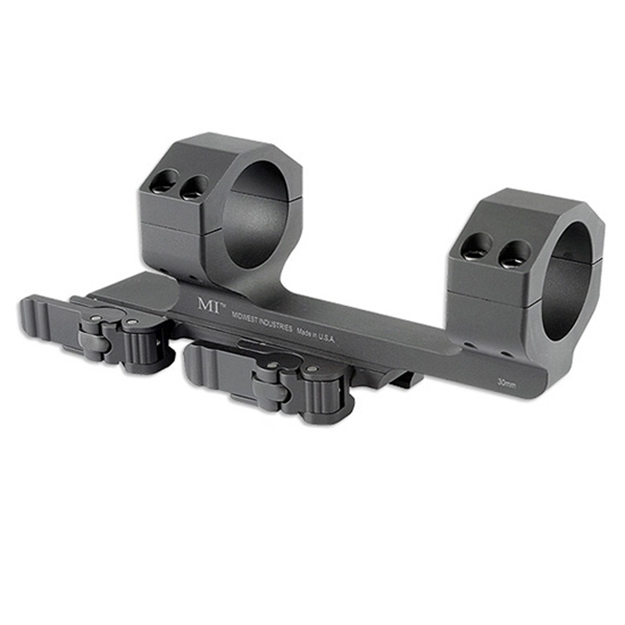 Picture of  Midwest Industries Miqd30sm 30Mm QD Scope Mount/Ring Combo Black Hardcoat Anodized