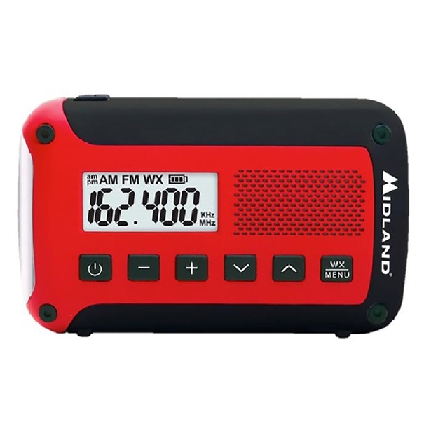 Picture of Midland Radio Er10vp Digital Emergency Weather Radio, Red