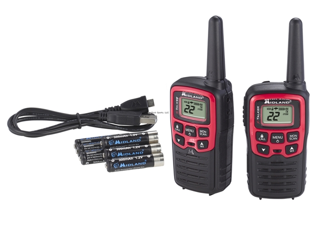 Picture of Midland Radios 2 - Way Frs/Gmrs Radios 26 -Mile, 22 Ch, 38 Privacy Codes, Weather Alert, CH Scan, 3 Aaa Rechargeable  Batteries