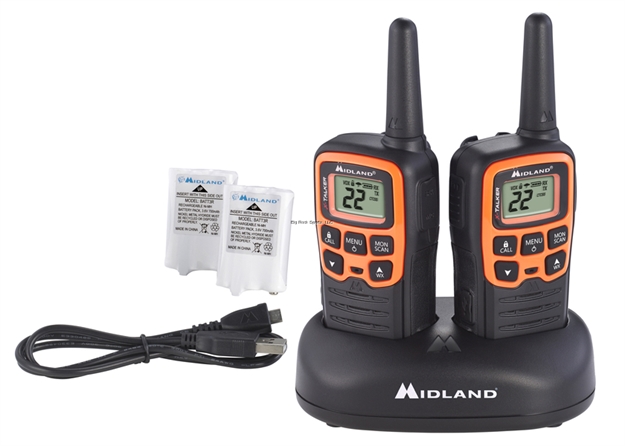 Picture of Midland Radios 2 - Way Frs/Gmrs Radios 28 -Mile, 22 Ch, 38 Privacy Codes, Weather Alert, CH Scan, 3 Aaa Rechargeable  Batteries