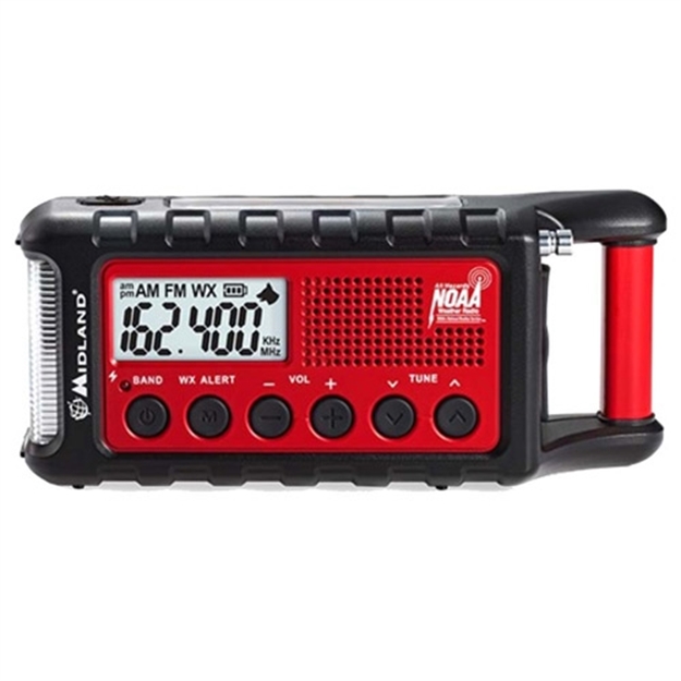 Picture of Midland Radios Emergency Crank Radio Am/Fm Noaa W/Flashlight Red Er310