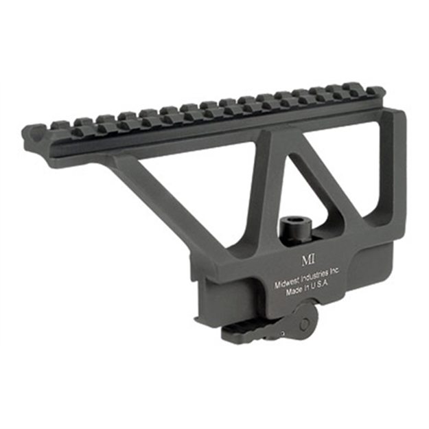 Picture of  Midwest Industries Miaksm MI AK Side Railed Scope Mount  Black Hardcoat Anodized 816537012030