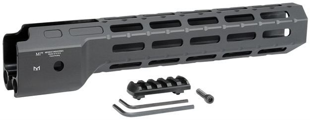 Picture of Midwest Industries Micrpc9 Combat  Ruger Pc9 M-Lok Handguard Black Hardcoat Anodized 6061-T6 Aluminum 12" MI-CRPC9 812102032403