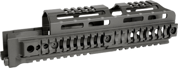 Picture of  Midwest Industries Miakalphaqr10  AK Alpha Black 6061 Aluminum Ak-47/Ak-74 10.0" Long 812102034827