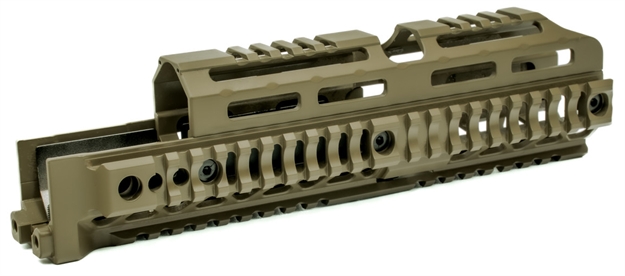 Picture of Midwest Industries AK Alpha Series Quad Rail Handguard 10 Fde AKALPHAQR10FDE 812102034865