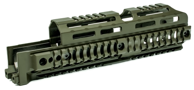 Picture of Midwest Industries AK Alpha Series Quad Rail Handguard 10 Odg AKALPHAQR10ODG