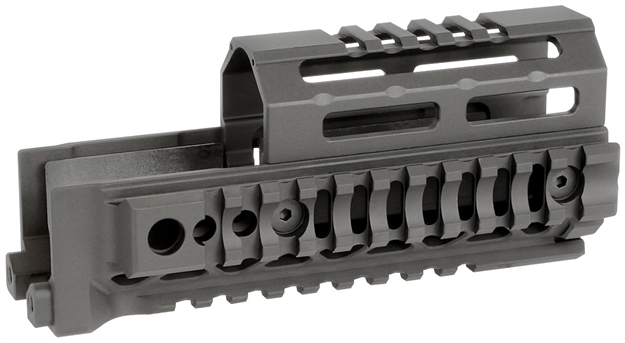 Picture of  Midwest Industries Miakalphaqr6  AK Alpha Black 6061 Aluminum Ak-47/Ak-74 6.00" Long 812102034810