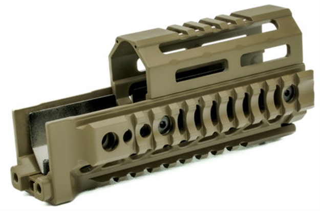 Picture of Midwest Industries AK Alpha Series Quad Rail Handguard 6 Fde AKALPHAQR6FDE
