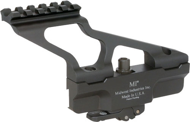 Picture of Midwest Industries AK G2 Side Rail Scope Mount Mini Rail Top For Ak-47 MIAKSMG2MR