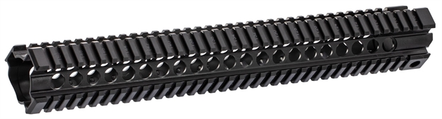 Picture of  Midwest Industries Inc Micrt15 T-Series Ar-15 6061 Aluminum Black Hard Coat Anodized 15"