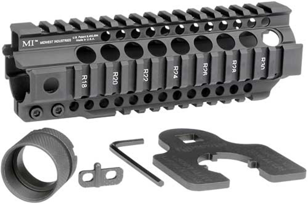 Picture of Midwest Industries Handguard Crt Picatinny 7.25" Fits Ar-15 MICRT725 812102031062