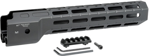 Picture of Midwest Industries Micrpc9 Combat  Ruger Pc9 M-Lok Handguard Black Hardcoat Anodized 6061-T6 Aluminum 12" MI-CRPC9