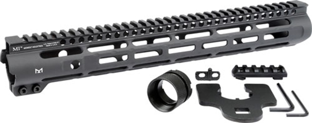 Picture of  Midwest Industries Inc Mislh14 Slimline Ar-15 6061 Aluminum Black Hard Coat Anodized 14"