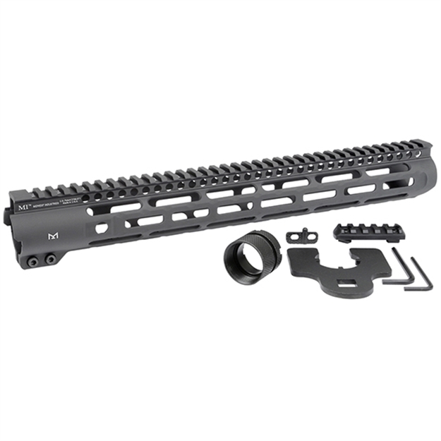 Picture of  Midwest Industries Inc Mislh15 Slimline Ar-15 6061 Aluminum Black Hard Coat Anodized 15"