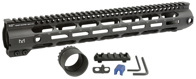 Picture of  Midwest Industries Micrl30815  Combat Handguard Ar-308/Lr-308 Black Hardcoat Anodized 15" 6061-T6 Aluminum