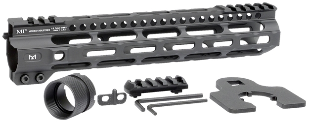 Picture of  Midwest Industries Micrlw105 Combat Lightweight Ar-15 Black Hardcoat Anodized Aluminum/Polymer 10.50" Picatinny/M-Lok