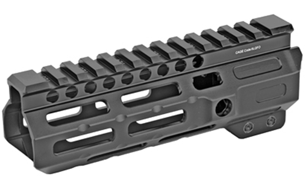 Picture of  Midwest Industries Micrm6 Combat  Black Hardcoat Anodized 6061-T6 Aluminum 6" Picatinny/M-Lok 812102032557