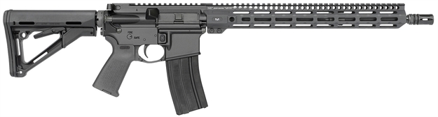 Picture of  Midwest Industries Mifn16crm15 Lightweight  223 Wylde 16" 30+1 Black Hard Coat Anodized Rec With 16" M-Lok Black 6 Position Magpul Ctr Stock Black Magpul Moe Grip Right Hand 812102031888