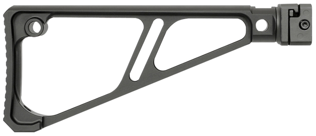 Picture of Midwest Industries Mistapsffes Side Folding Fixed Extruded Stock  Black Anodized Aluminum For Picatinny Rail MI-STAP-SF-FES