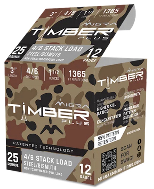 Picture of Migra Ammunition Bismuth Staxd Stl 12Ga 3 1.5Oz #4-6 25/10 M12SB46 686162340187