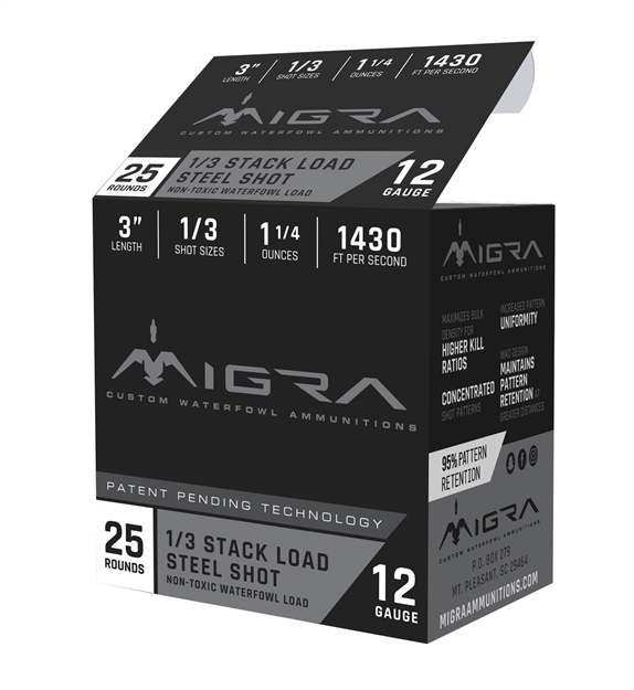 Picture of  Migra Ammunitions M12s13 Staxd  12Gauge 3" 1 1/4Oz 1/3Shot 25 Per Box/10 Case