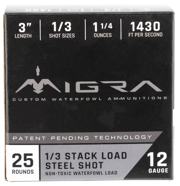 Picture of Migra Ammunition M12s136p Combinational Weekender 12 Gauge 3" 1 1/4 OZ  1, 3 Shot 25 Bx/6 CS