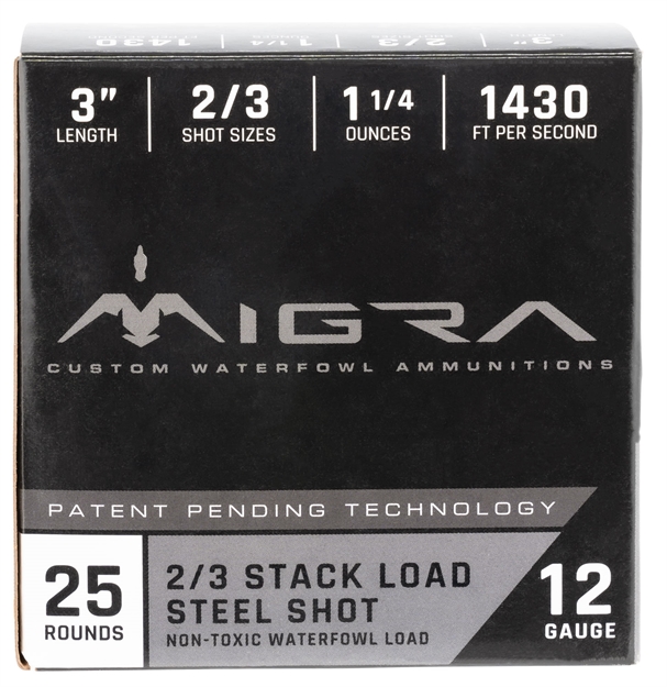 Picture of Migra Ammunition M12s236p Combinational Weekender 12 Gauge 3" 1 1/4 OZ 2,3 Shot 25 Bx/ 6Cs