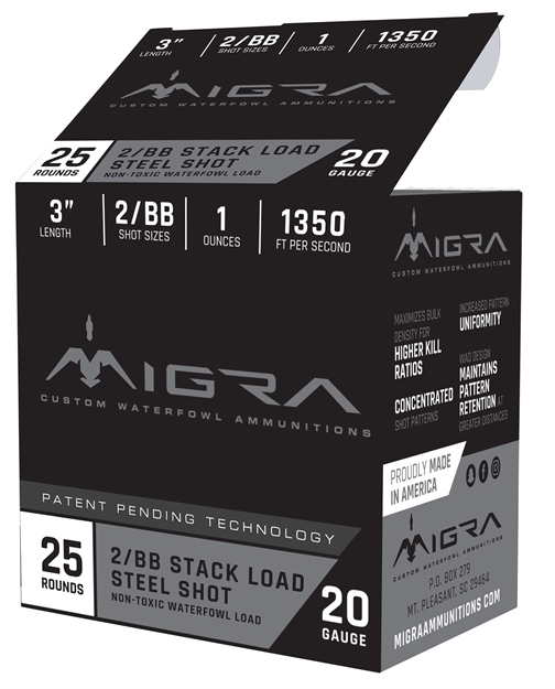 Picture of Migra Ammunition M20s246p Combinational Weekender 20 Gauge 3" 1 OZ 2,4 Shot 25 Bx/ 6 CS