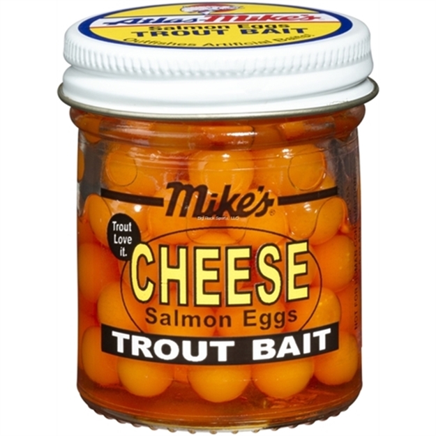 Picture of Mike's Cheese Salmon Eggs, Yellow 1.1 OZ Jar