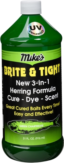 Picture of Mike's Brite & Tight Herring Formula Cure, Green/Cht 32Oz
