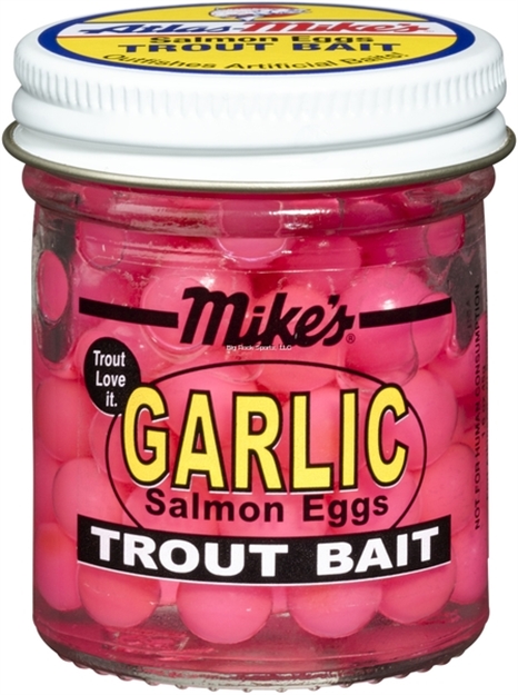 Picture of Mike's Garlic Salmon Eggs Pink 1.1 OZ Jar