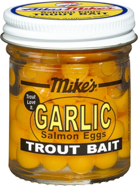 Picture of Mike's Garlic Salmon Eggs Yellow 1.1 OZ Jar