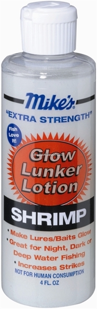 Picture of Mike's Glow Lunker Lotion Shrimp 4Oz