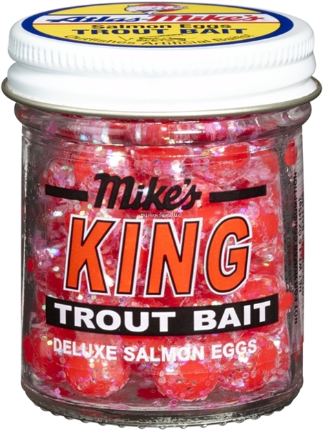 Picture of Mike's King Glitter Salmon Egg Red 1.1 OZ Jar
