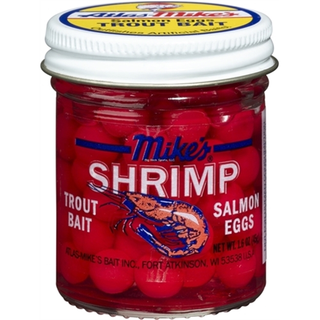 Picture of Mike's Shrimp Salmon Eggs Flourescent Red 1.1 OZ Jar