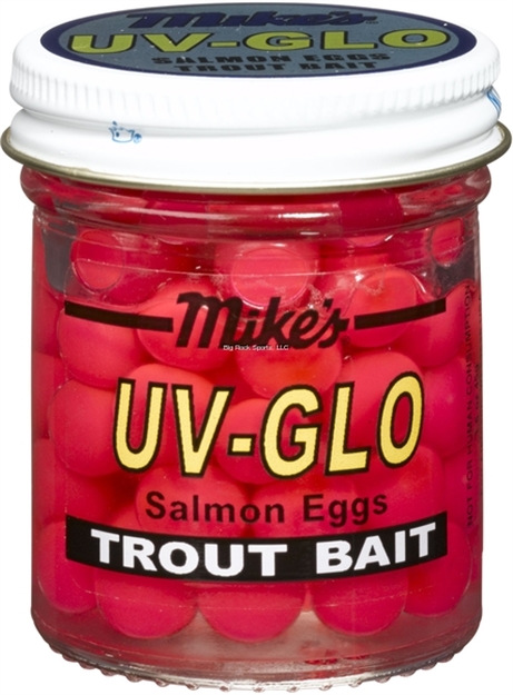 Picture of Mike's UV Glo Salmon Eggs Pink 1.1 OZ Jar