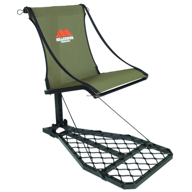 Picture of Millennium Treestands Ultralite Hang-On Lock-On Stand, Folds Flat, W/Backpack Straps