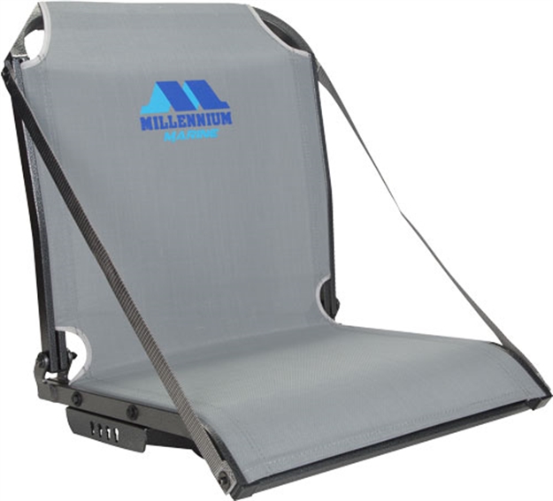 Picture of Millennium Treestands B100 Boat Seat With Arm Rest Straps Gray B-100-GY 853421001466