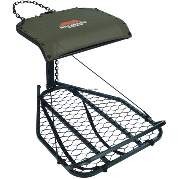 MILLENNIUM TREESTANDS STEEL HANGON STAND, W/CHAIN AND FOOTREST