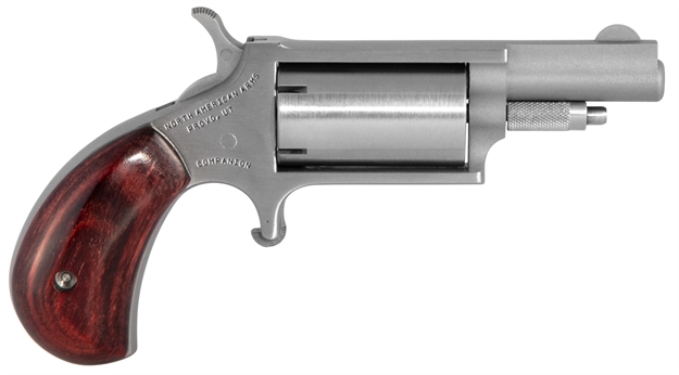 Picture of North American Arms 22Mcbk Super Companion Cap & Ball Kit Small Frame #11 Percussion 5 Shot, 1.63" Stainless Steel Barrel, Cylinder & Frame, Rosewood Birdshead Grip, Exposed Hammer NAA-22M-CBK