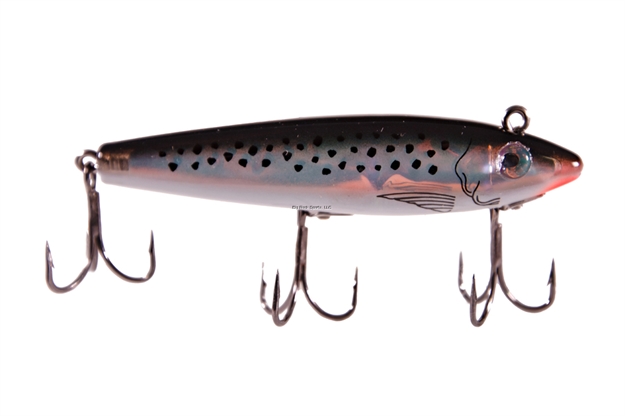 Picture of Mirrolure C-Eye Pro Series Sinking Twitchbait, 3 5/8", 1/2 Oz, 3-D Eyes, Black Back/White Belly/Silver