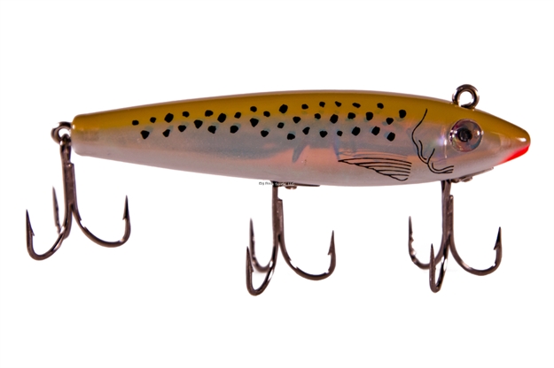 Picture of Mirrolure C-Eye Pro Series Sinking Twitchbait, 3 5/8", 1/2 Oz, 3-D Eyes, Moss Back/Pearl Belly/Silver