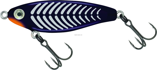 Picture of Mirrolure C-Eye Pro Series Suspending Twitchbait, 2 5/8", 3/8 Oz, 3-D Eyes, Black/Silver Bones