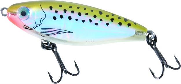 Picture of Mirrolure C-Eye Pro Series Suspending Twitchbait, 2 5/8", 3/8 Oz, 3-D Eyes, Moss Back/Pearl Belly/Silver