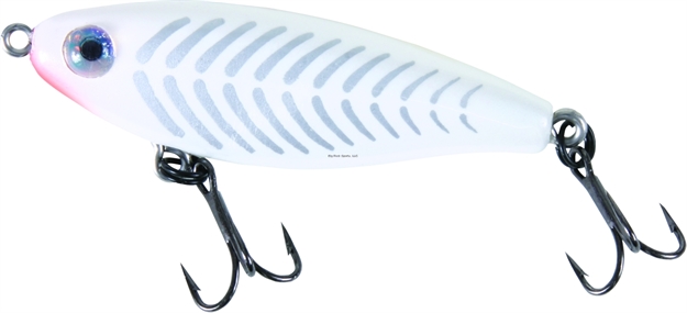 Picture of Mirrolure C-Eye Pro Series Suspending Twitchbait, 2 5/8", 3/8 Oz, 3-D Eyes, Pearl/Silver Bones