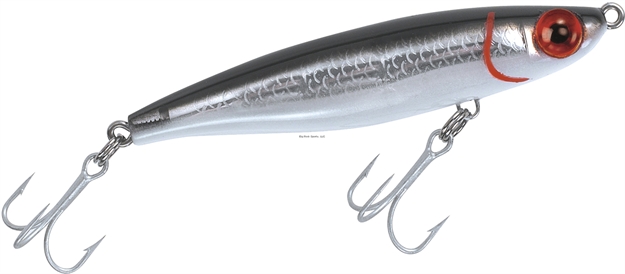 Picture of Mirrolure Catch 2000 Suspending Twitchbait, 3 1/2", 1/2 Oz, Black Back/White Belly/Silver Scale