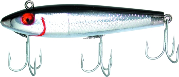 Picture of Mirrolure Classic Series Sinking Twitchbait, 3 5/8", 1/2 Oz, 3-D Eyes, Black Back/White Belly/Silver Scale 52Mr-21
