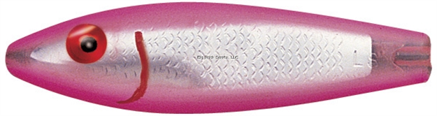 Picture of Mirrolure Classic Series Sinking Twitchbait, 3 5/8", 1/2 Oz, 3-D Eyes, Fluorescent Hot Pink Back & Belly/Silver Scale