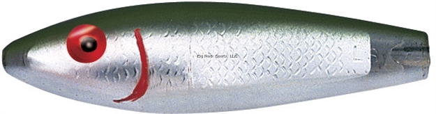 Picture of Mirrolure Classic Series Sinking Twitchbait, 3 5/8", 1/2 Oz, 3-D Eyes, Green Back/White Belly/Silver Scale 52Mr-18