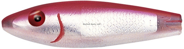 Picture of Mirrolure Classic Series Sinking Twitchbait, 3 5/8", 1/2 Oz, 3-D Eyes, Red Back/White Belly/Silver Scale 52Mr-26